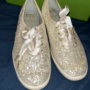 Kate Spade for Keds bridal sneakers GUC